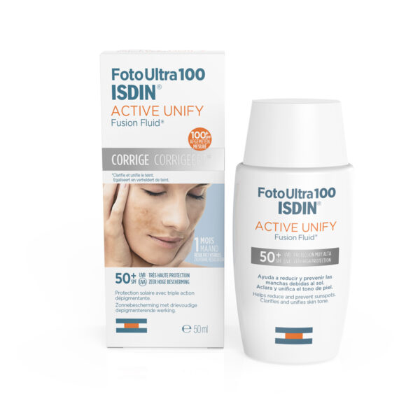 ISDIN Écran Solaire Active Unify Fusion Fluid Invisible SPF50+ 50ml