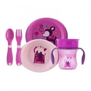 CHICCO coffret repas 12m+ GIRL