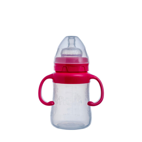 POCO Baby biberon silicone rose 180 ml