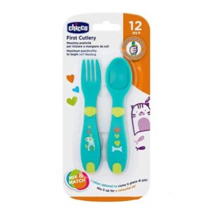 Chicco first baby cutlery 12 mois+