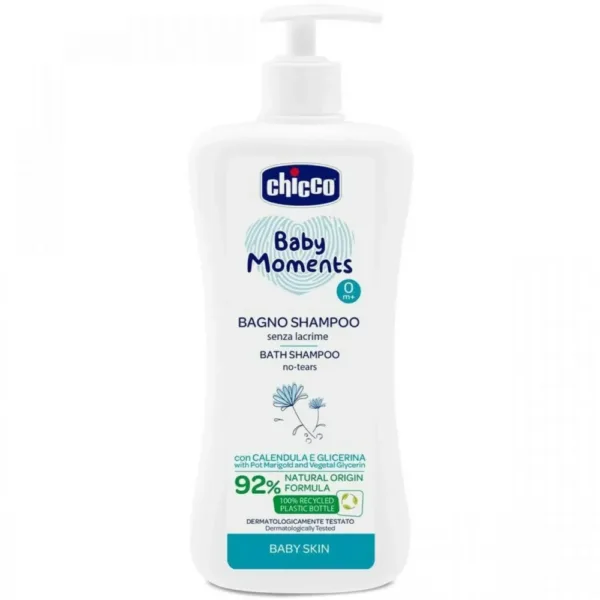 CHICCO Shampoing Cheveux et Corps Baby Moments 500ml