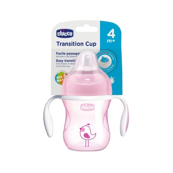 Chicco tasse transition cup 4m+ GIRL 200ml