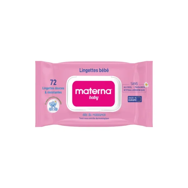 MATERNA lingette bebe rose 72 pcs