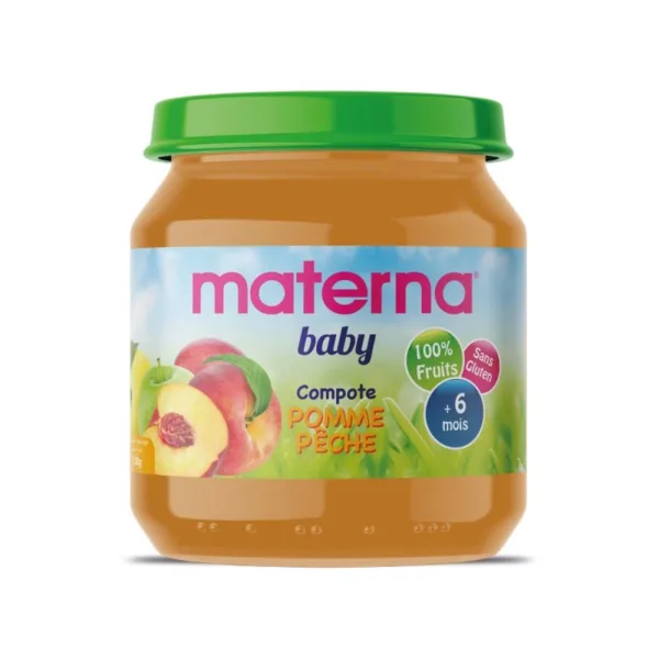 MATERNA compote pomme pèche