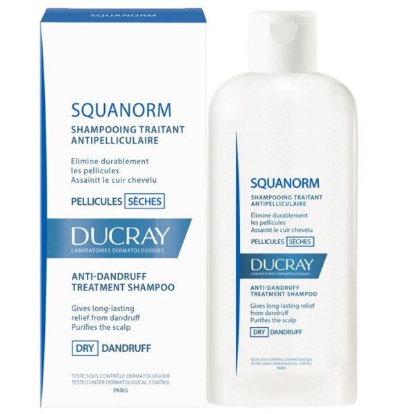 Ducray squanorm shampooing anti-pellicules seches 200ml